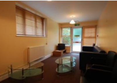 Refurbishment of study into a lounge.