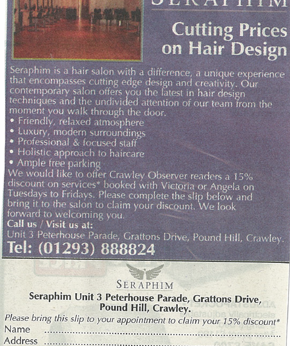 Cutting prices on hair design