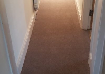 Hallway, landing & stairs carpet replacement & driveway gravel